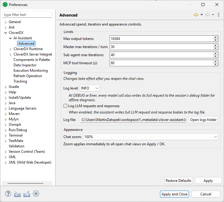 designer config ai assistant advanced