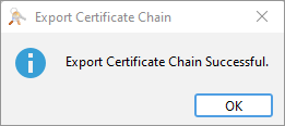 keystore 19 export success