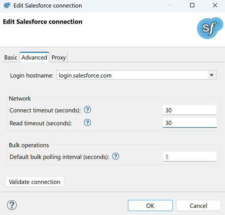 salesforce connection 0030
