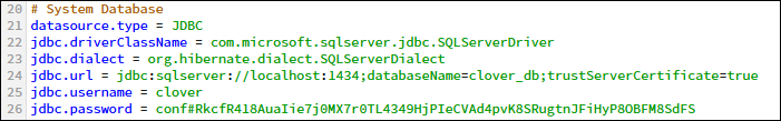 setup config file encrypted