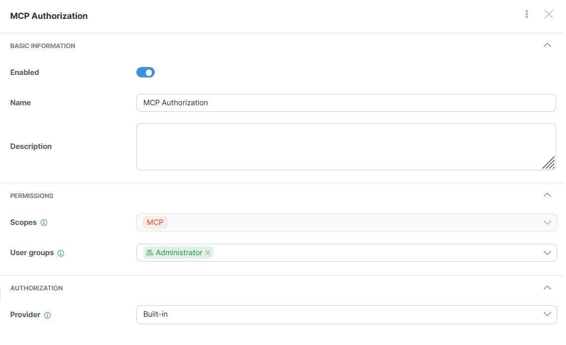 setup oauth2 builtin