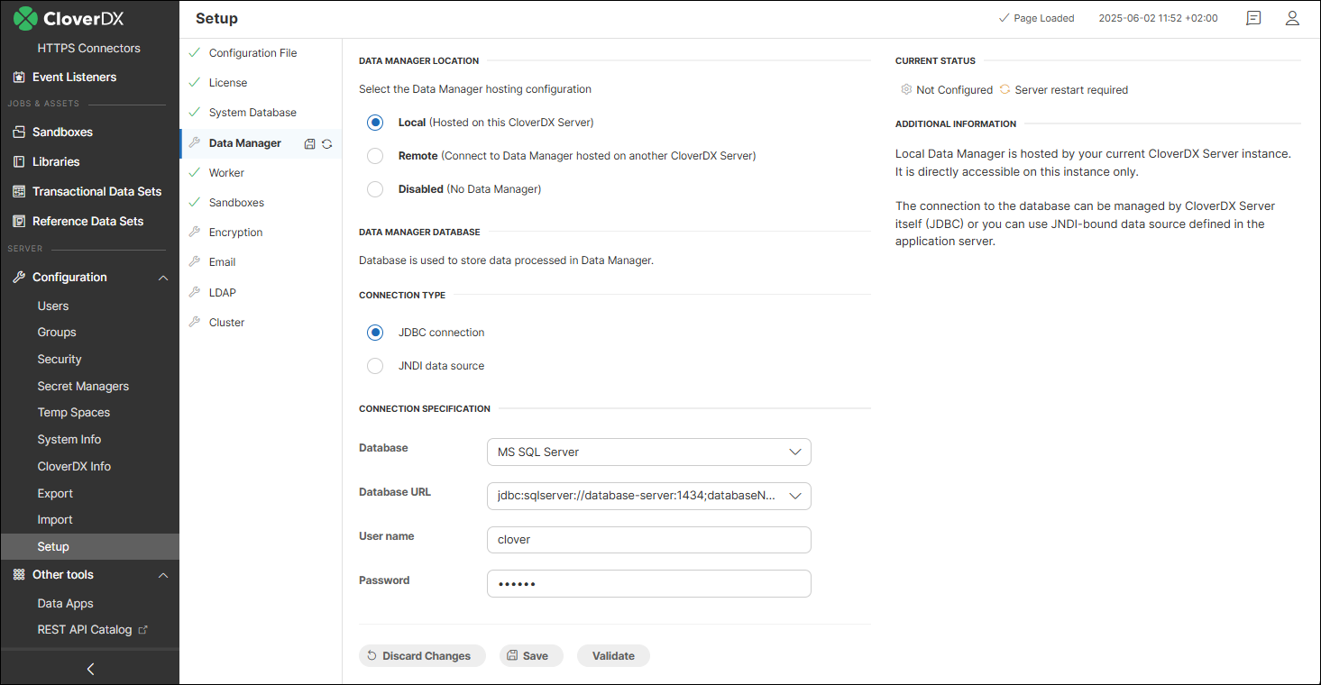 DM config local