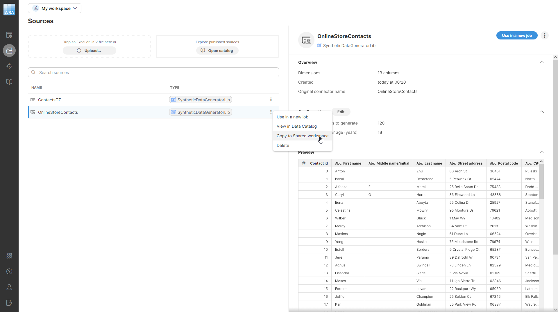 copy source to shared workspace