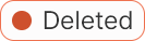 data manager tds row status deleted