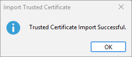 truststore 04 import success