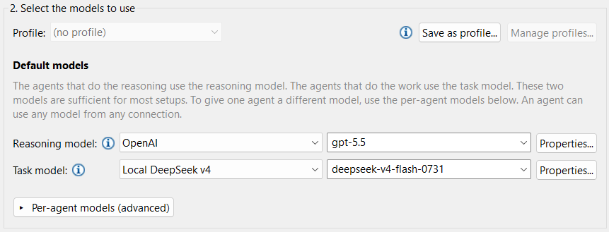 designer config ai assistant local models