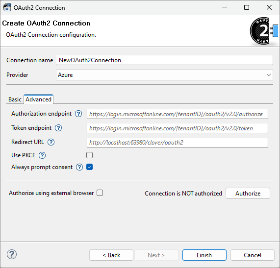 oauth2 connection advanced