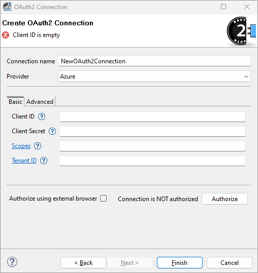 oauth2 connection basic