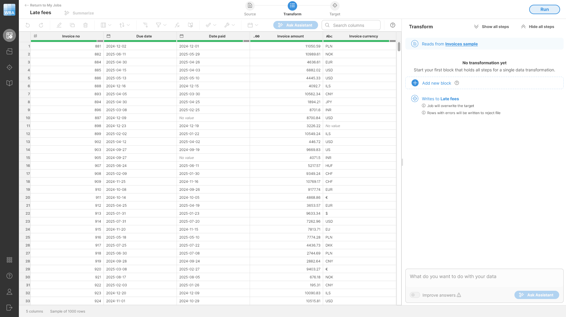 wrangler tutorial job empty ai disabled